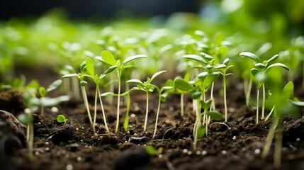 Seeds sprout in time-lapse, symbolizing agricultural innovation
