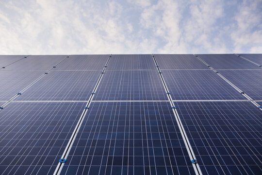Solar Panels In Field; Bloomfield, Ontario, Canada