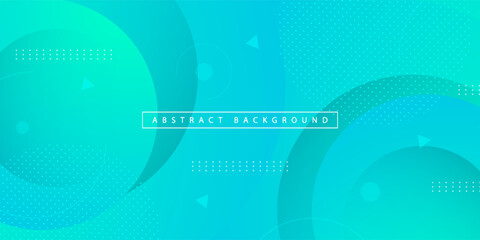 3D abstract bright blue green gradient illustration background with simple shape pattern. Cool design. Eps10 vector