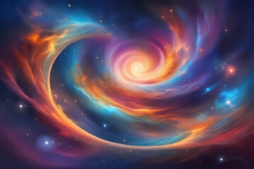 Colorful galaxy wallpaper background.