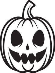 Halloween cartoon coloring illustration kid childern vector  image