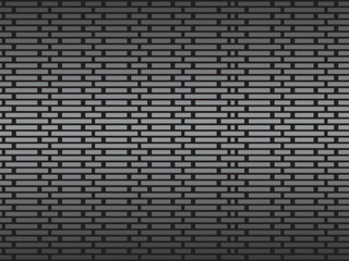 Black metal texture steel background. Perforated metal sheet.
