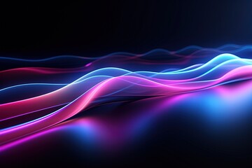 abstract futuristic background with pink blue glowing neon moving high speed wave lines and bokeh lights. Data transfer concept Fantastic wallpaper