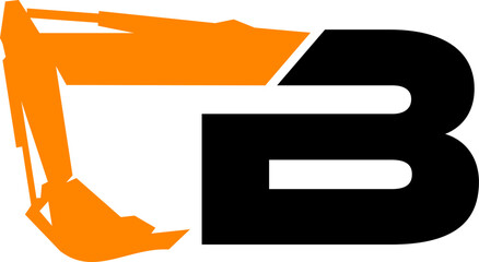 The excavator letter B logo © oris
