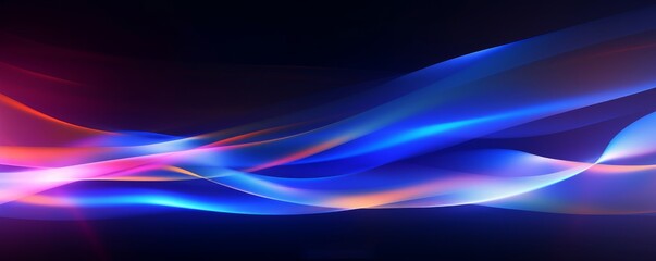 Abstract futuristic background with glowing light effect. illustration, Generative AI