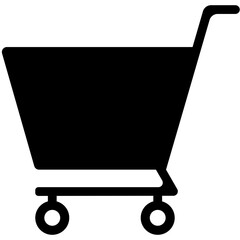 shopping cart glyph design, for shopping illustration 