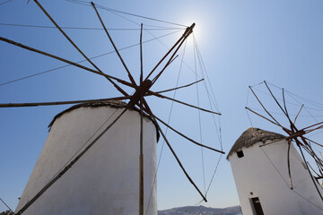 Traditional Windmills; Chora, Mykonos, Greece