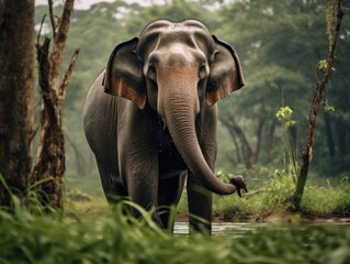 Fototapeta premium elephant in the wild