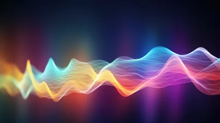 Gordijnen equalizer sound wave illustration vector. © Beny