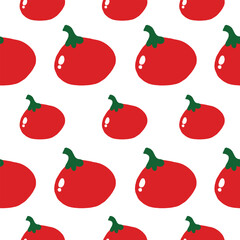 Print seamless pattern tomato