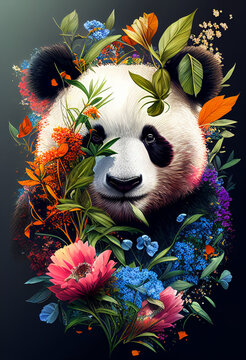 AI generates illustrations of the panda