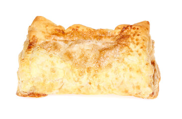 Puff pastry isolate on white