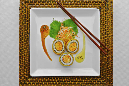 Sushi, Maki Roll; Honolulu, Hawaii, United States Of America