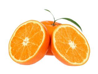 Orange fruit isolated on white background