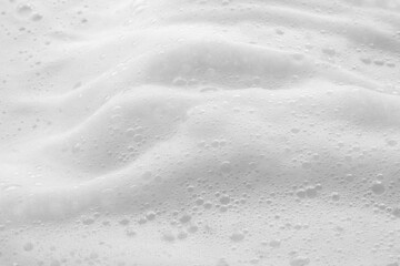 Abstract white soap foam bubbles texture background - obrazy, fototapety, plakaty
