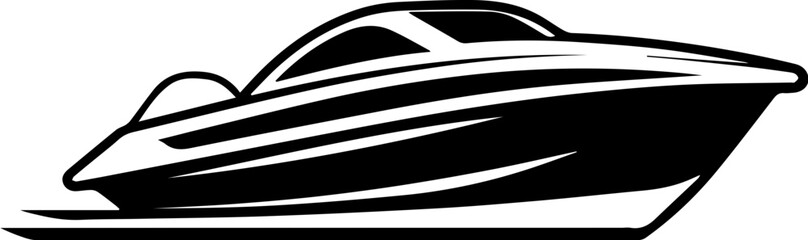 Speed Boat Flat Icon