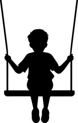 Kid Swing Flat Icon