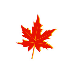 maple leaf logo icon design template