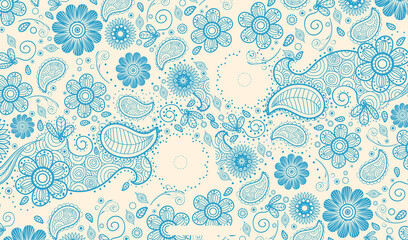 seamless pattern with flowers