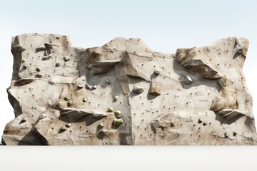 Climbing the wall. Isolated objects with transparent background