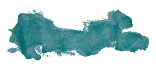 Green watercolor background. Artistic hand paint. Isolated on transparent background.