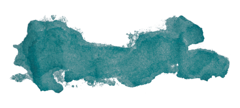 Green watercolor background. Artistic hand paint. Isolated on transparent background.