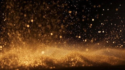 Fototapeta premium Beautiful abstract shiny gold glitter background.