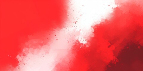Abstract watercolor red background with halftone effects. illustration, Generative AI