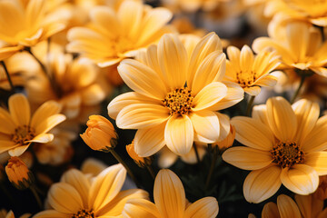Obraz na płótnie Canvas Close-up Yellow flowers