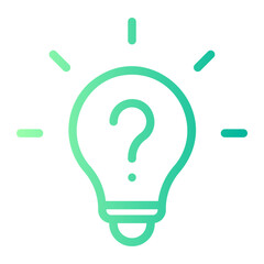 question mark gradient icon