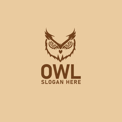 Obraz premium Owl logo vector