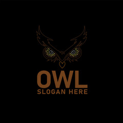 Owl logo vector