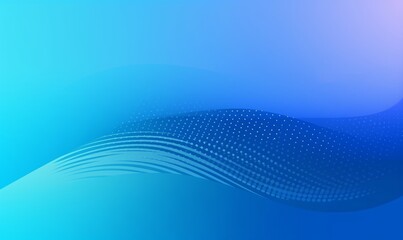 Gradient blue background with halftone memphis style. Modern banner template , Generative AI