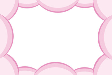 pink background with frame