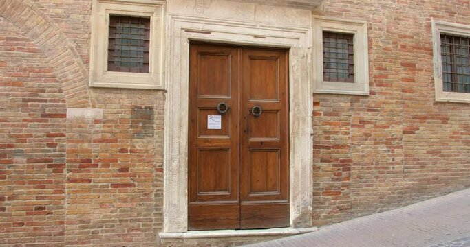 House of the famous artist Raffaello in Urbino, Italy.