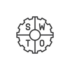 SWOT Analysis line icon