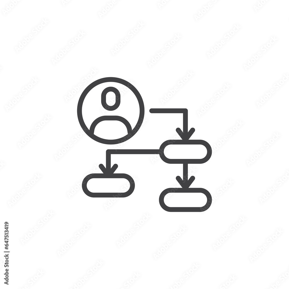 Poster use cases line icon