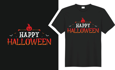 happy Halloween t-shirt design.