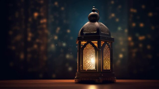 Ramadan Lantern Background Loop 4k