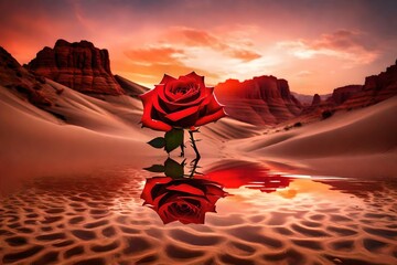 rose in the desert