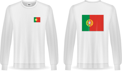 Sweatshirt with Portugal flag