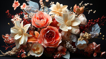 Fototapeta premium Beautiful flower bouquet