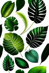 vector tropical leaves (1)