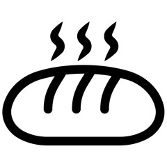 Bakery icon Illustration in Trendy Flat Isolated on White Background. SVG Vector
