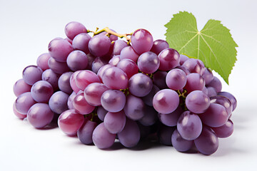 Fototapeta premium red grapes isolated on white background