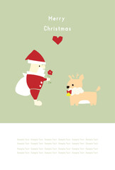 クリスマスカードテンプレート13