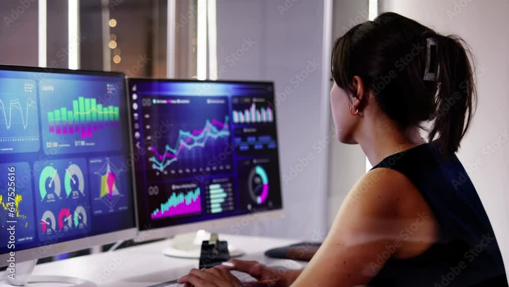 Poster kpi business analytics data dashboard