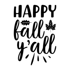 Happy Fall Y'all Svg