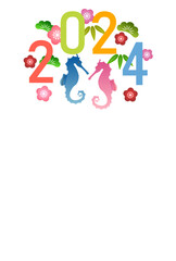 辰　年賀状　干支　背景