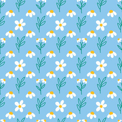 Fototapeta na wymiar Beautiful seamless floral pattern vector